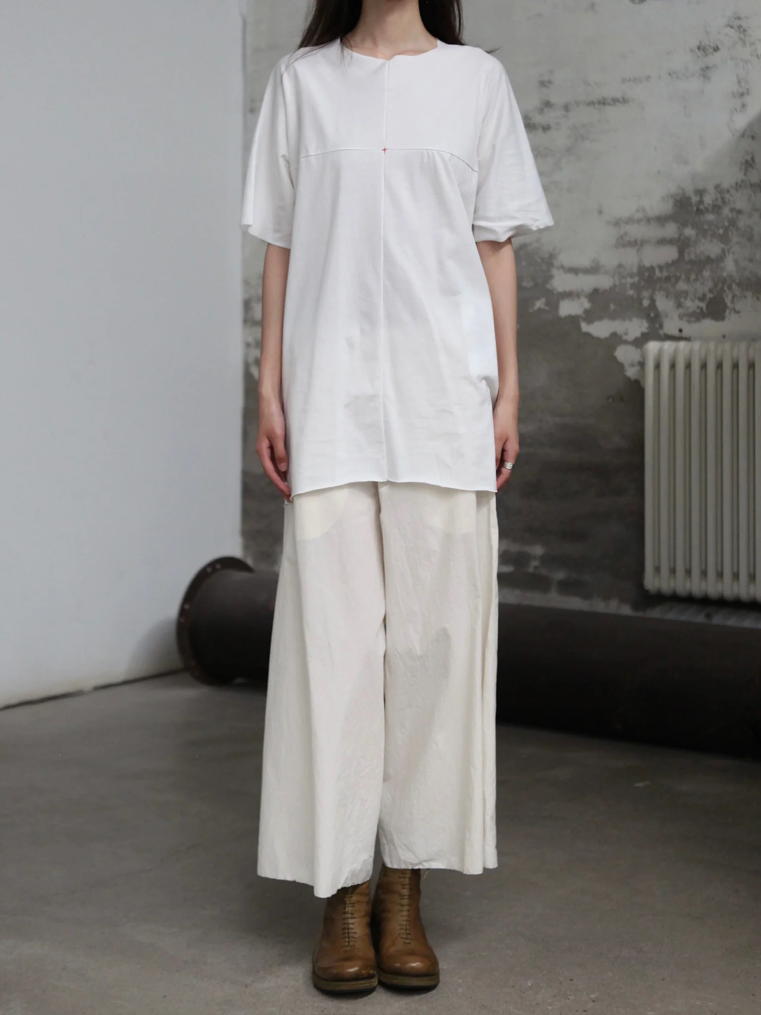 m.a+ Maurizio Amadei 25 Spring/Summer Ultra Wide Short Casual Pants Italy MA-PW567C CLX-NATURAL - Image 11