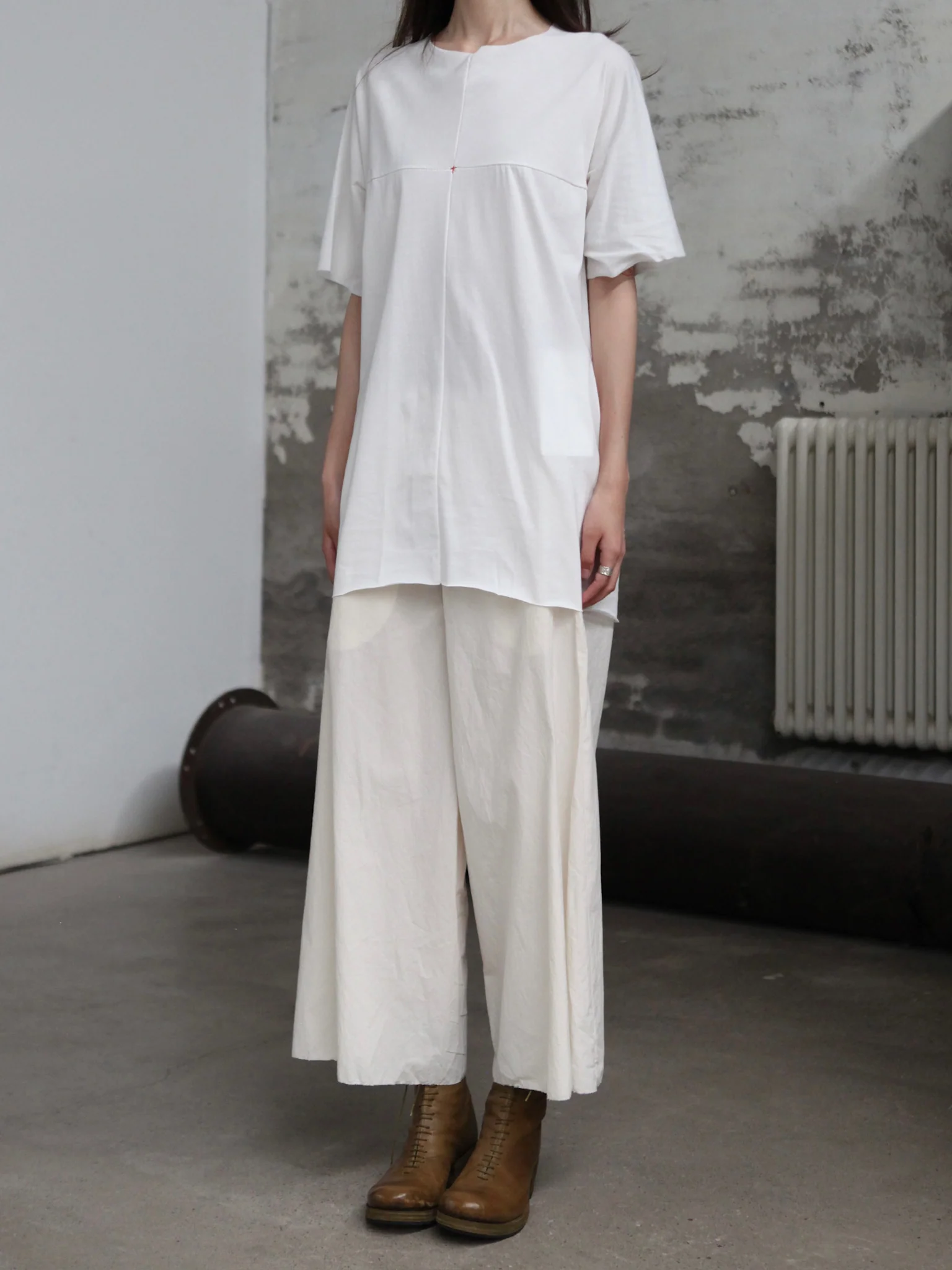 m.a+ Maurizio Amadei 25 Spring/Summer Ultra Wide Short Casual Pants Italy MA-PW567C CLX-NATURAL - Image 12