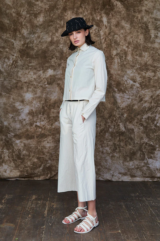 m.a+ Maurizio Amadei 25 Spring/Summer Ultra Wide Short Casual Pants Italy MA-PW567C CLX-NATURAL - Image 14