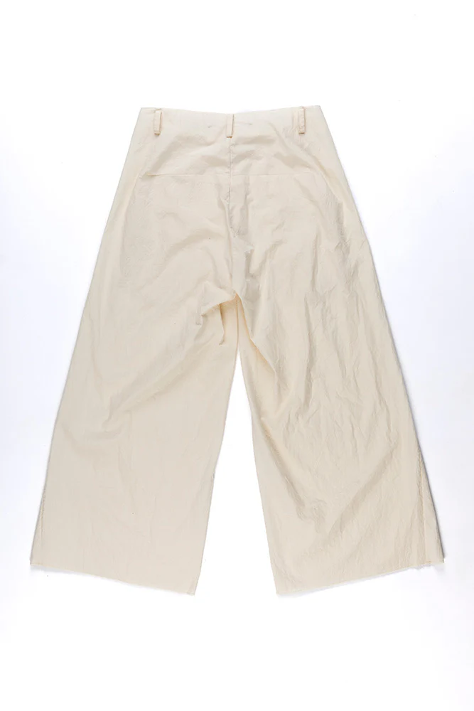 m.a+ Maurizio Amadei 25 Spring/Summer Ultra Wide Short Casual Pants Italy MA-PW567C CLX-NATURAL - Image 6