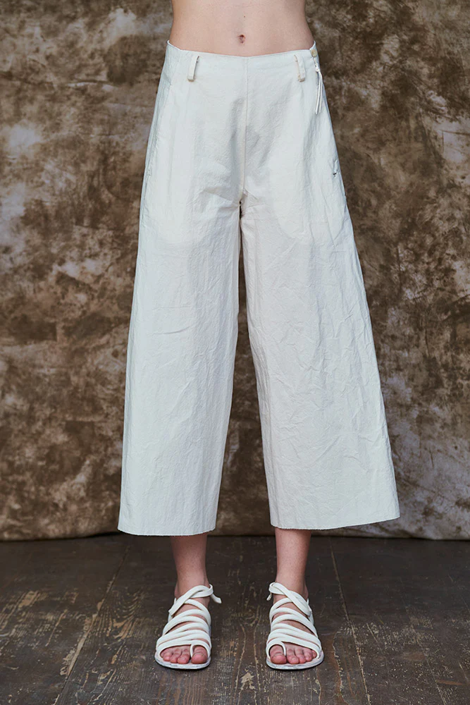 m.a+ Maurizio Amadei 25 Spring/Summer Ultra Wide Short Casual Pants Italy MA-PW567C CLX-NATURAL - Image 7