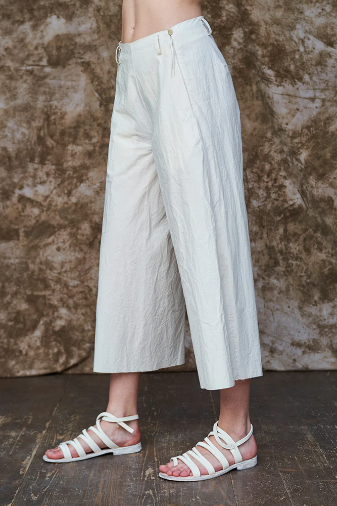m.a+ Maurizio Amadei 25 Spring/Summer Ultra Wide Short Casual Pants Italy MA-PW567C CLX-NATURAL - Image 8