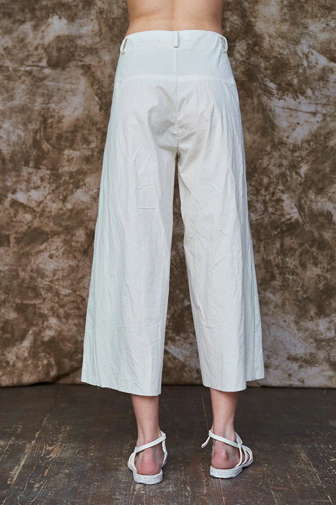 m.a+ Maurizio Amadei 25 Spring/Summer Ultra Wide Short Casual Pants Italy MA-PW567C CLX-NATURAL - Image 9