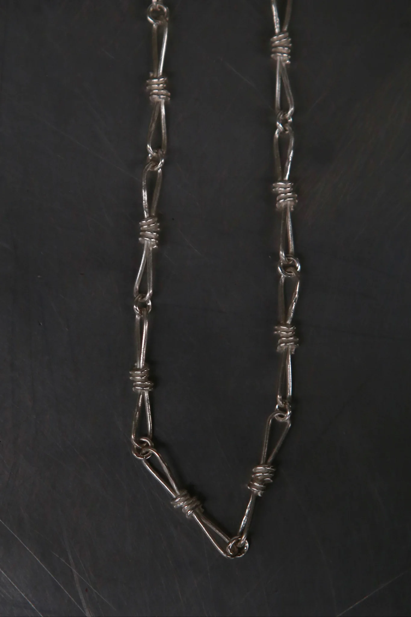 m.a+ Maurizio Amadei 925 silver knotted bracelet/necklace craftsman MA-ACINF-AG-YIN ABINF-AG - Image 2