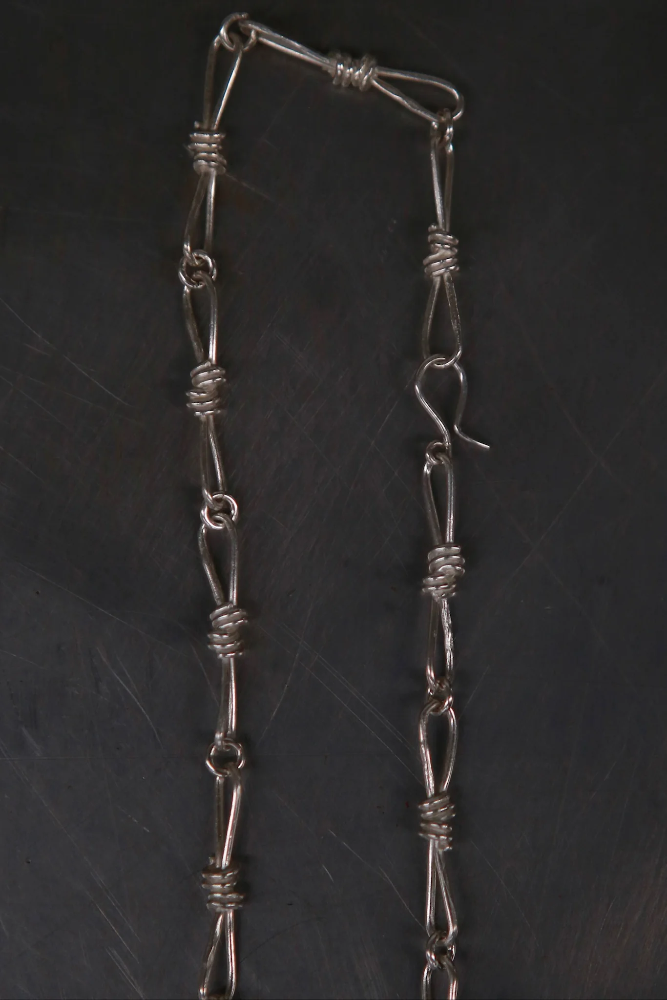 m.a+ Maurizio Amadei 925 silver knotted bracelet/necklace craftsman MA-ACINF-AG-YIN ABINF-AG - Image 3