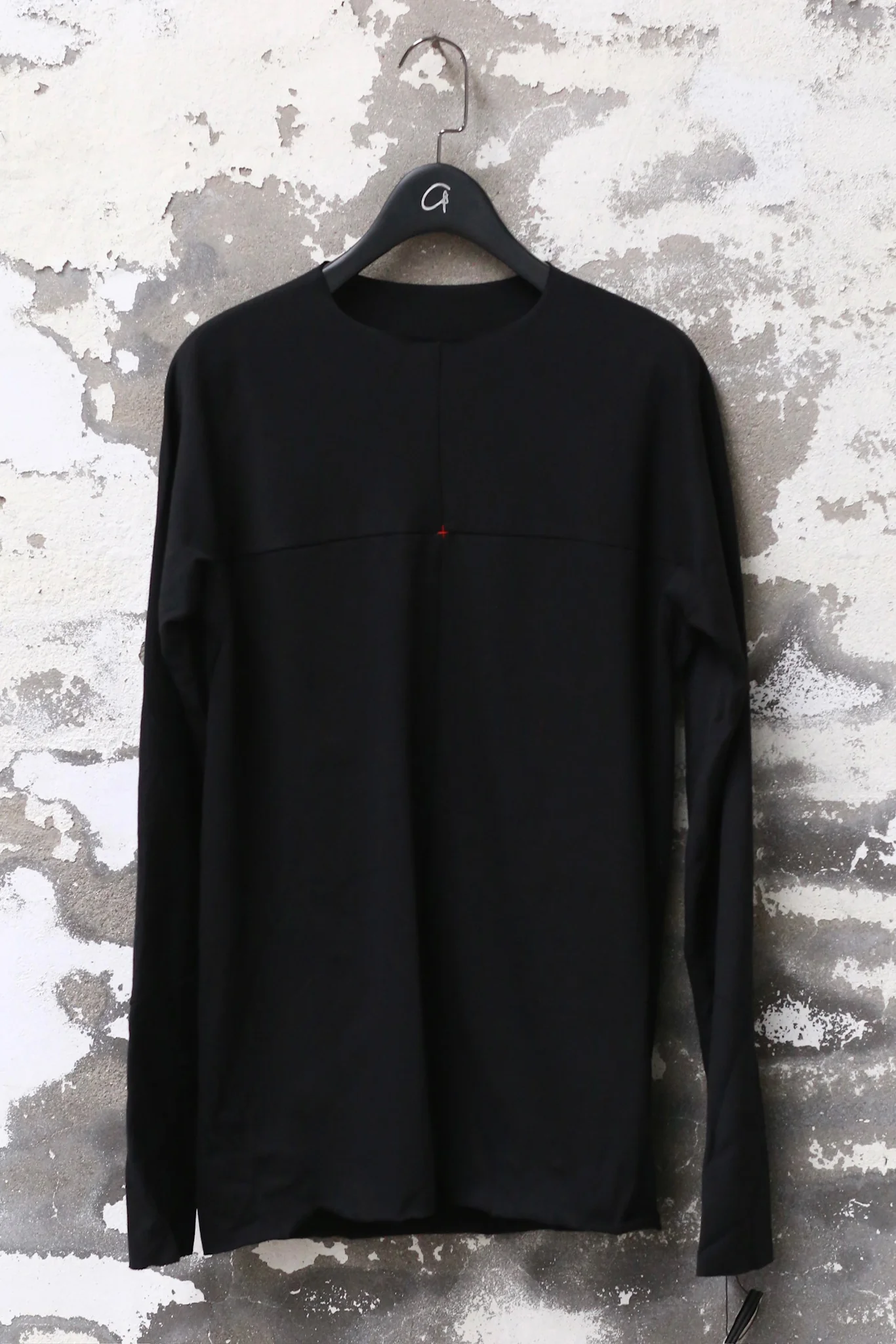 m.a+ Maurizio Amadei One-piece long-sleeved T-shirt MA-T211D-JM11-HEI Black T211D-JCL10 - Image 4