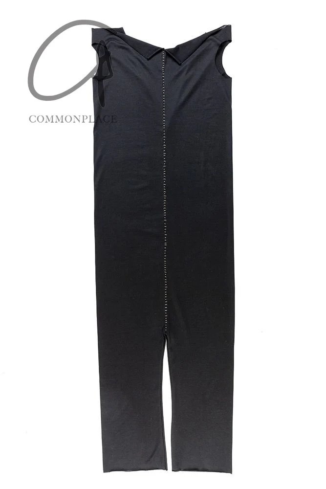 m.a+ Maurizio Amadei V-neck suspender maxi dress MA-D139LL/CM JCL10-HEI Black D139LL/CM JCL10 - Image 5