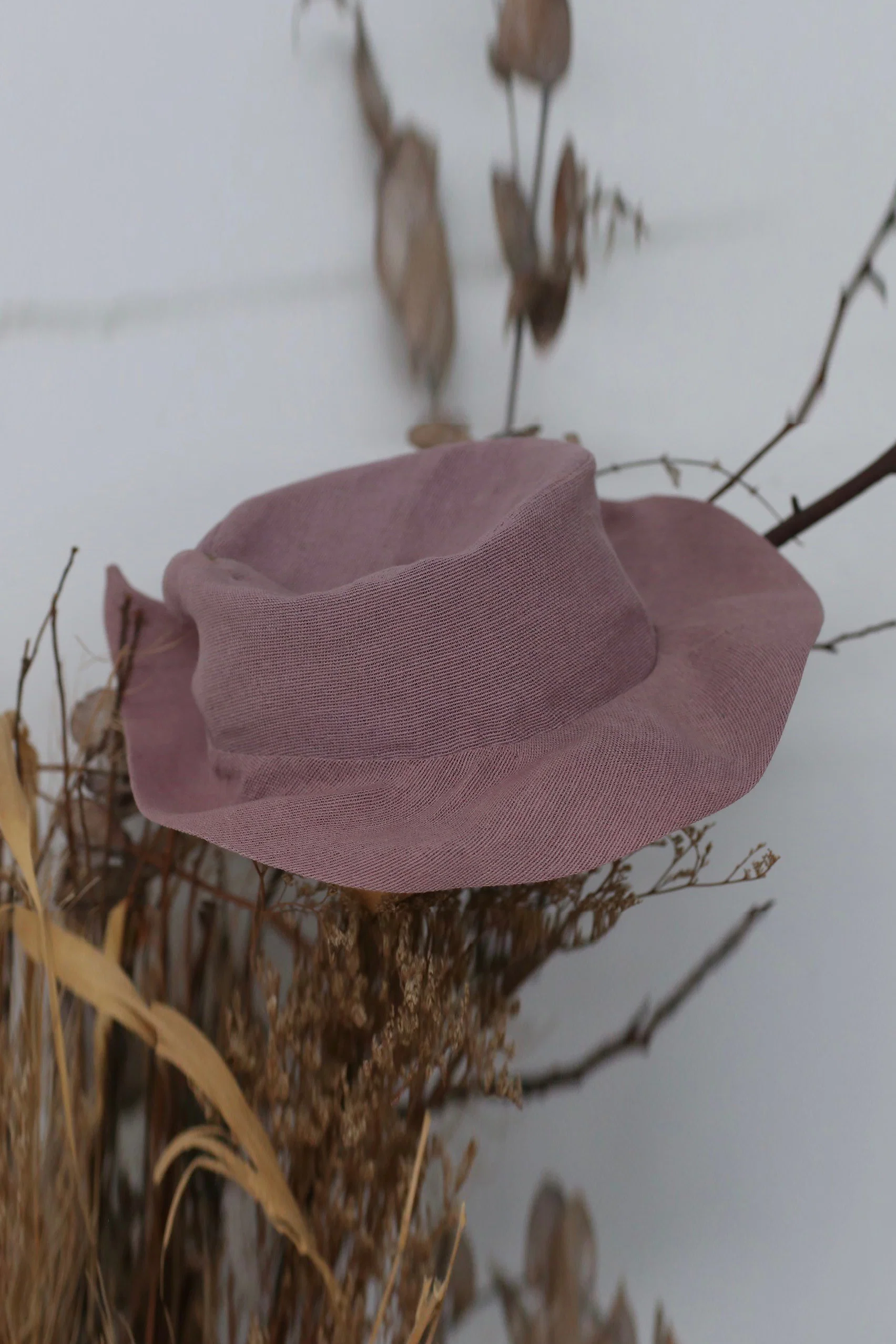 m.a+ Handmade hat collection Italy Deconstruction MA-AW307-BHZ Mauve sphinx AW307/+S-CMESH PM1000