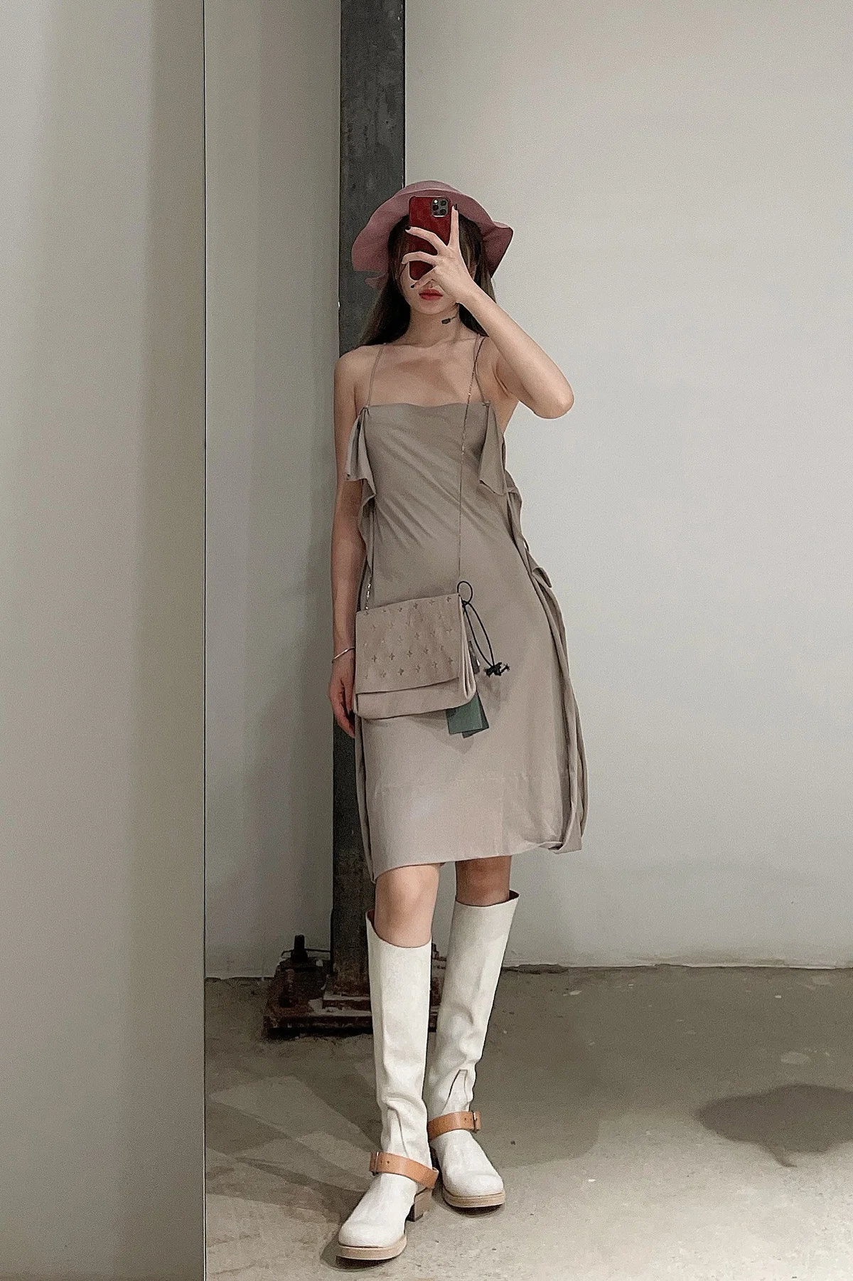 m.a+ Handmade hat collection Italy Deconstruction MA-AW307-BHZ Mauve sphinx AW307/+S-CMESH PM1000 - Image 5