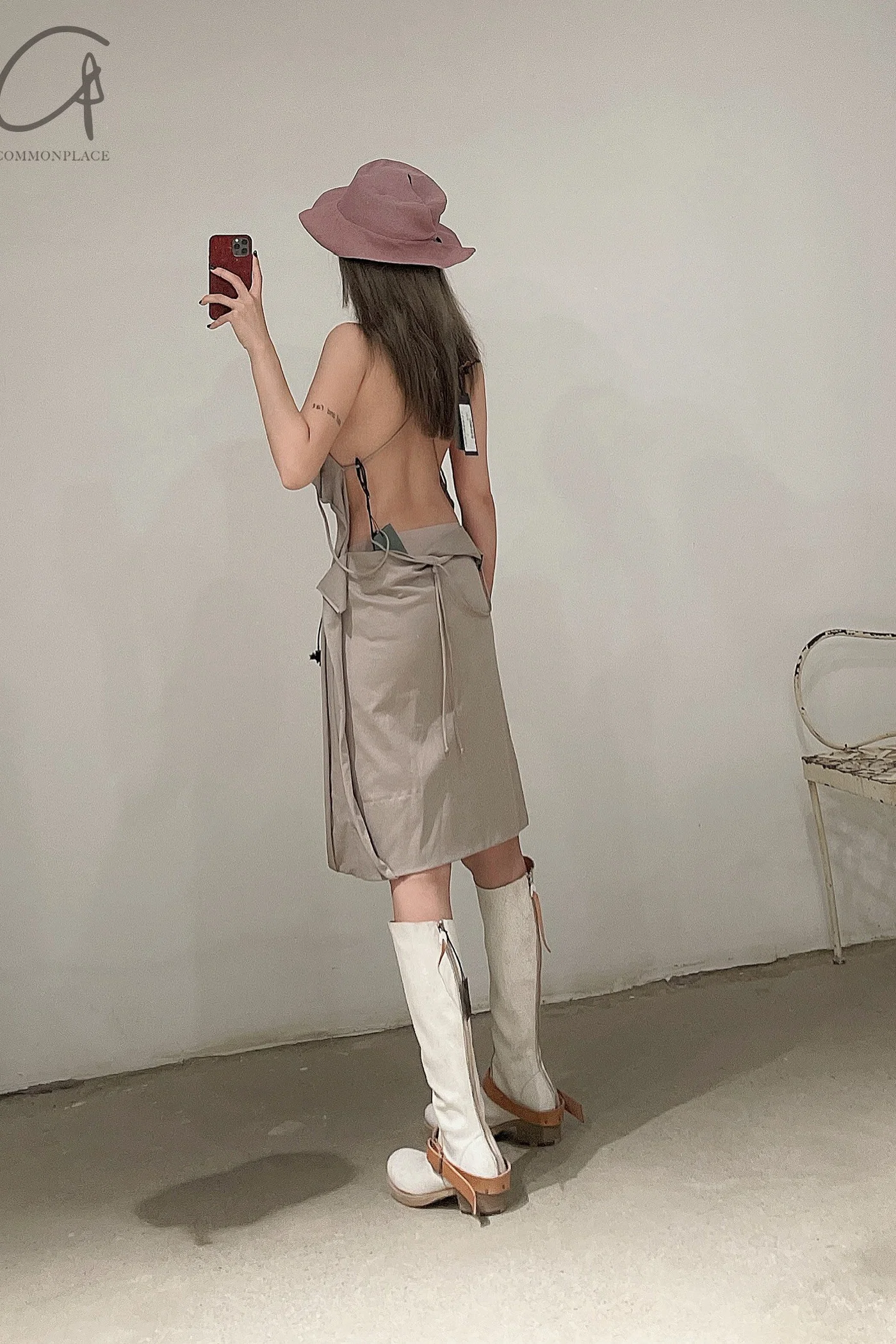 m.a+ Handmade hat collection Italy Deconstruction MA-AW307-BHZ Mauve sphinx AW307/+S-CMESH PM1000 - Image 7