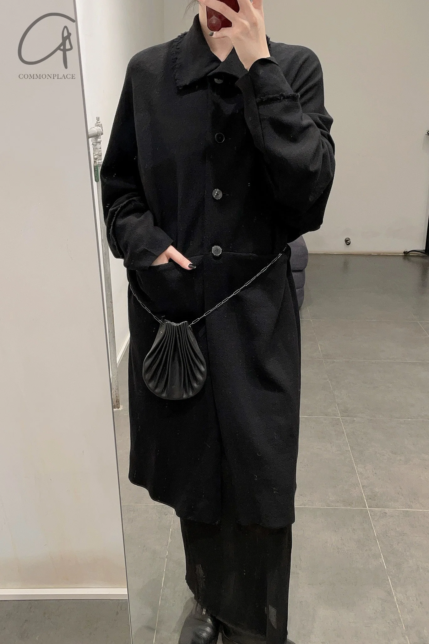 m.a+ Shell Bag Collection Italian Handmade MA-B70/C4 CUP 0.7-HEI Black Super Small Horse Leather PM203 - Image 11