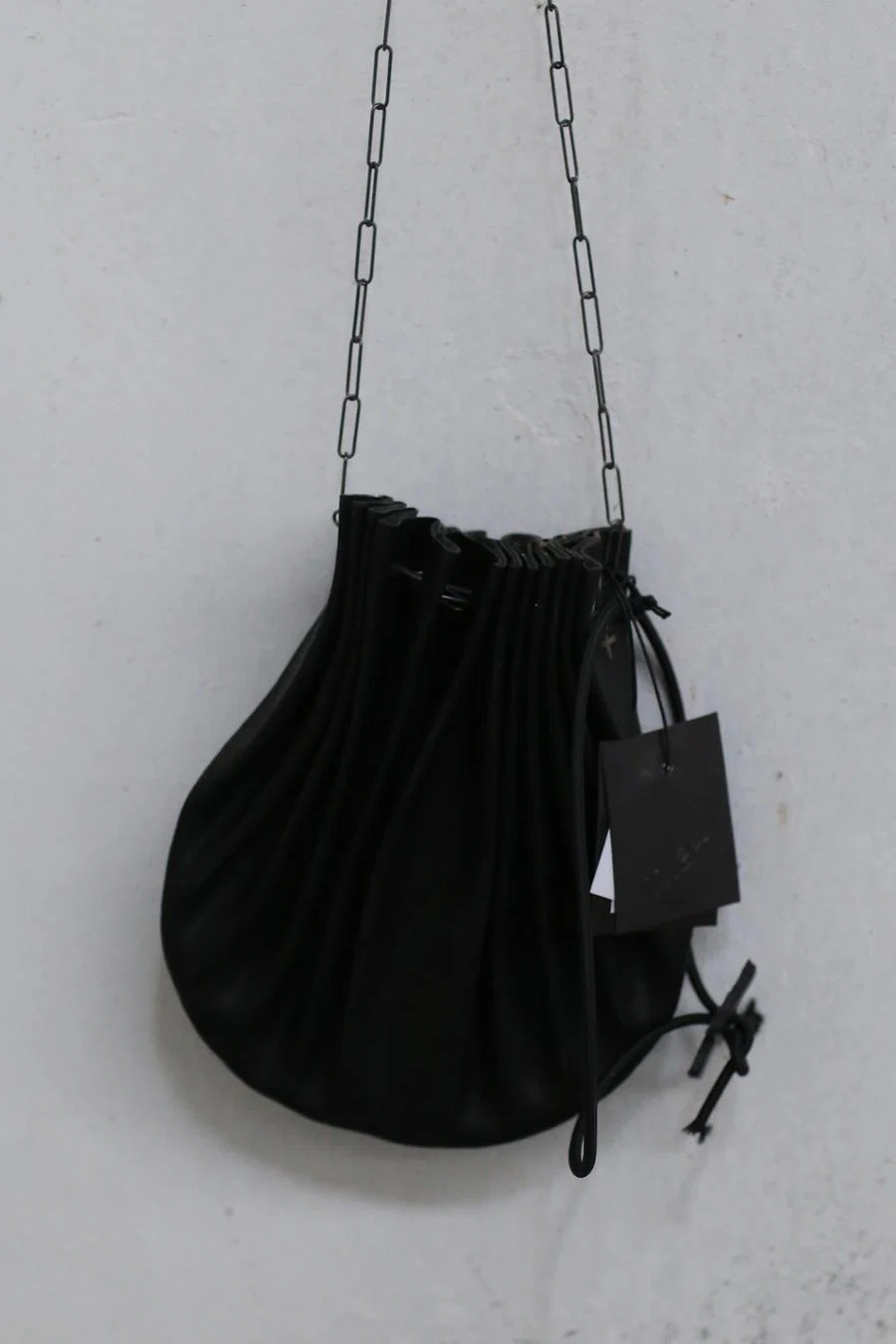 m.a+ Shell Bag Collection Italian Handmade MA-B70/C4 CUP 0.7-HEI Black Super Small Horse Leather PM203 - Image 3