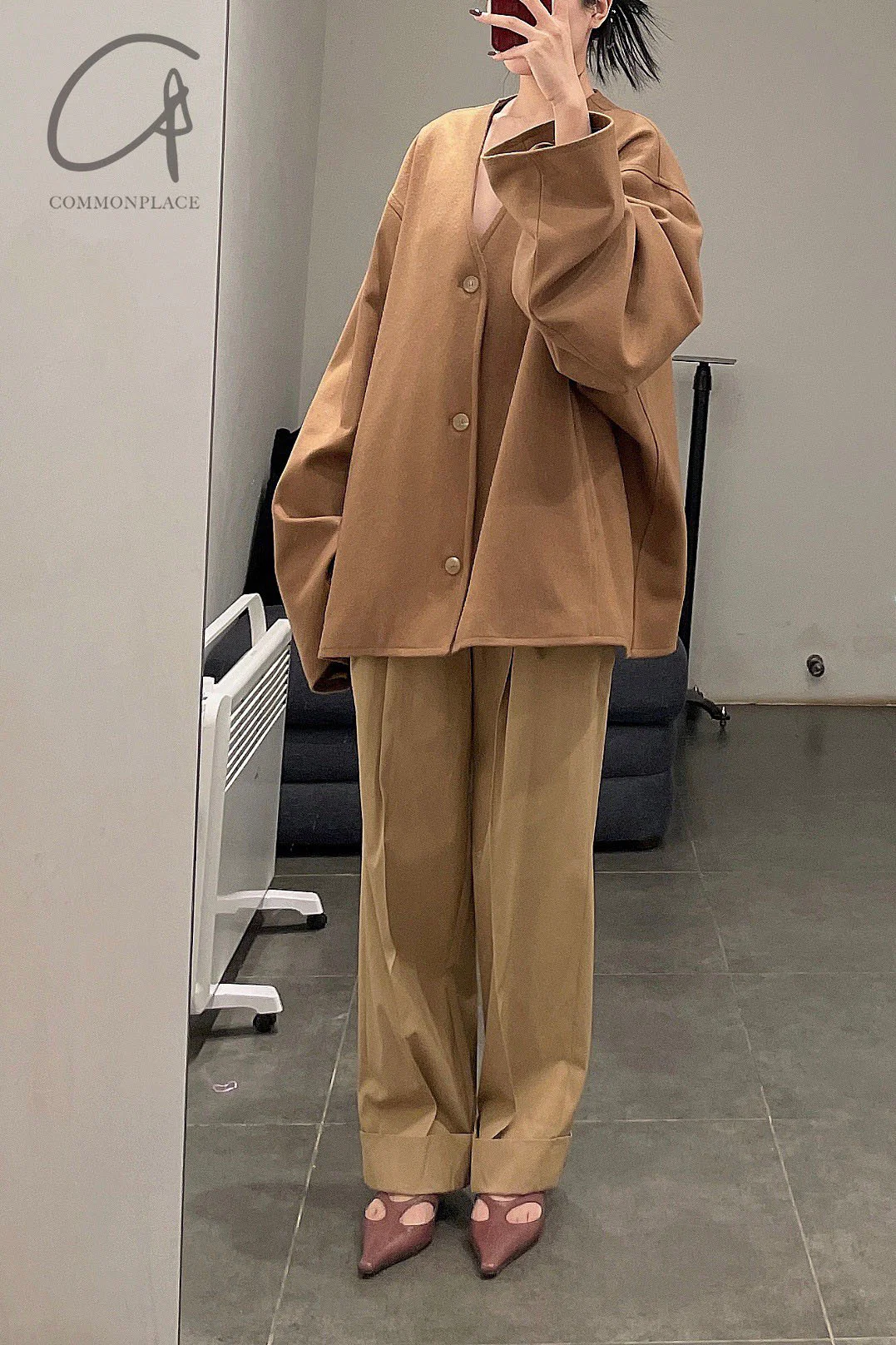 mame kurogouchi high waist chinos MM21PF-PT705 - Image 22