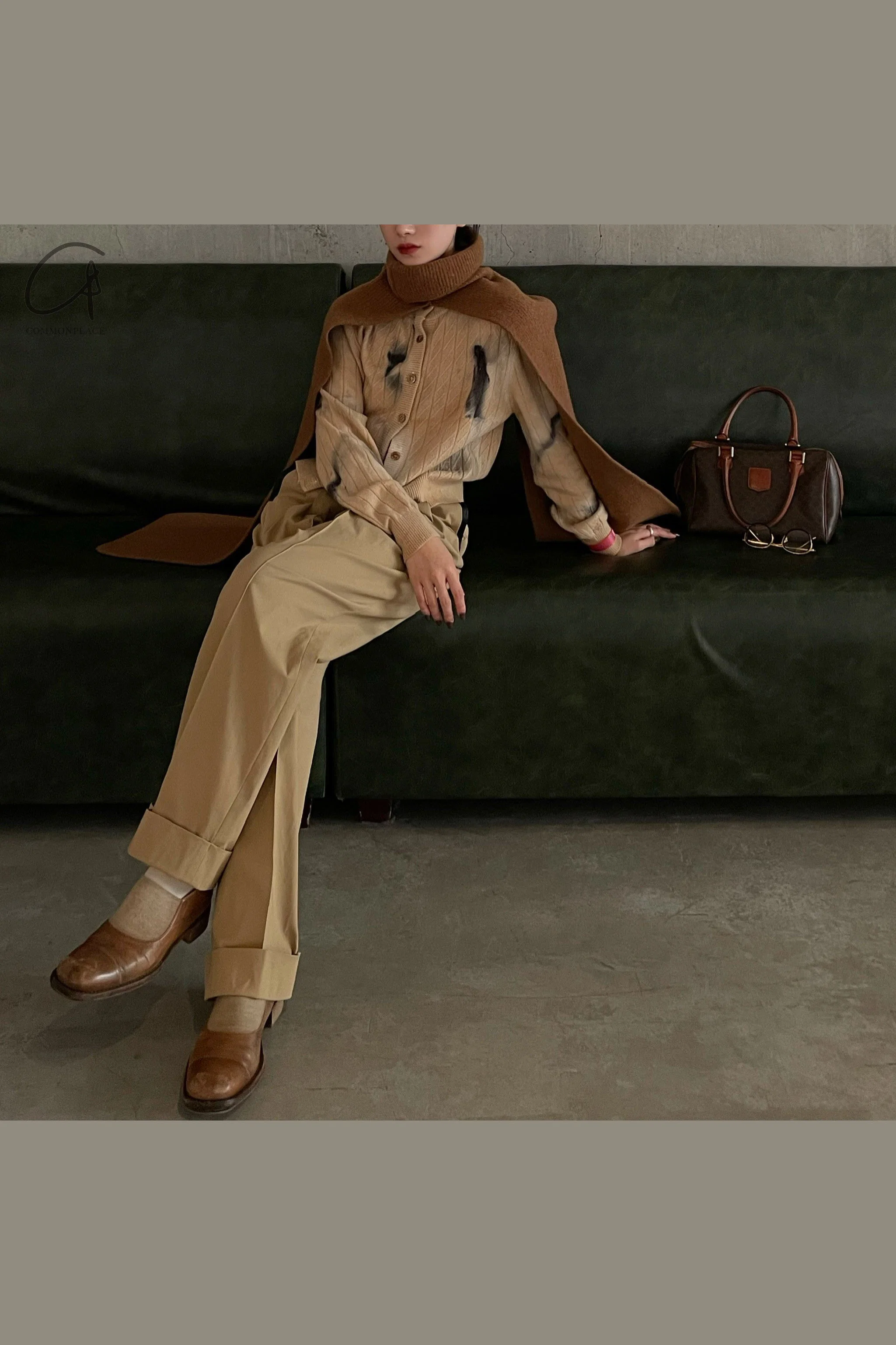 mame kurogouchi high waist chinos MM21PF-PT705 - Image 26