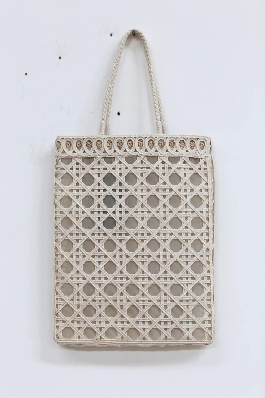 mame kurogouchi linen floral tote MM11 AC403 - Image 2