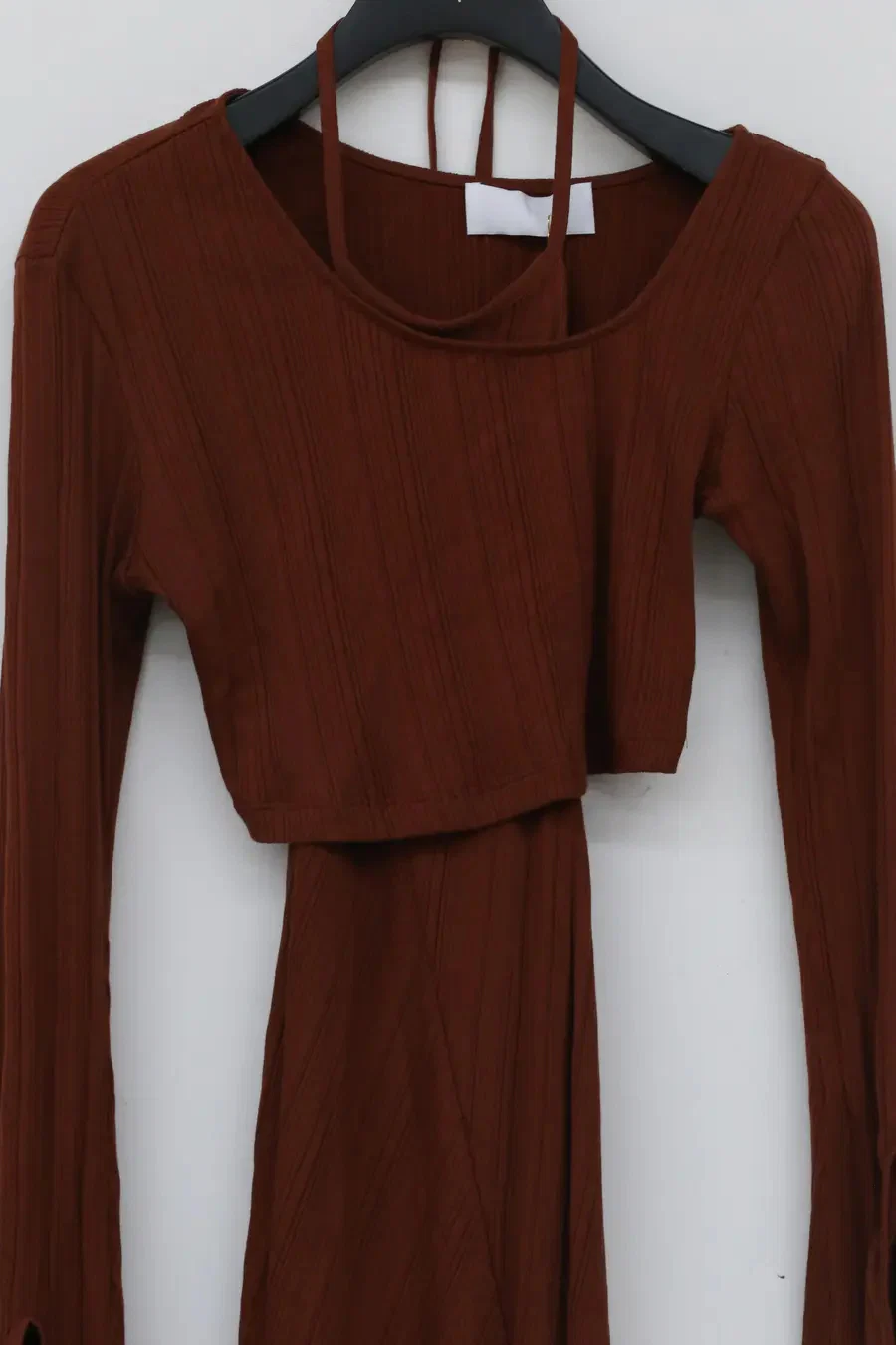 Mame kurogouchi rib knit dress (two-piece set) MM21PF-JS719 - Image 6