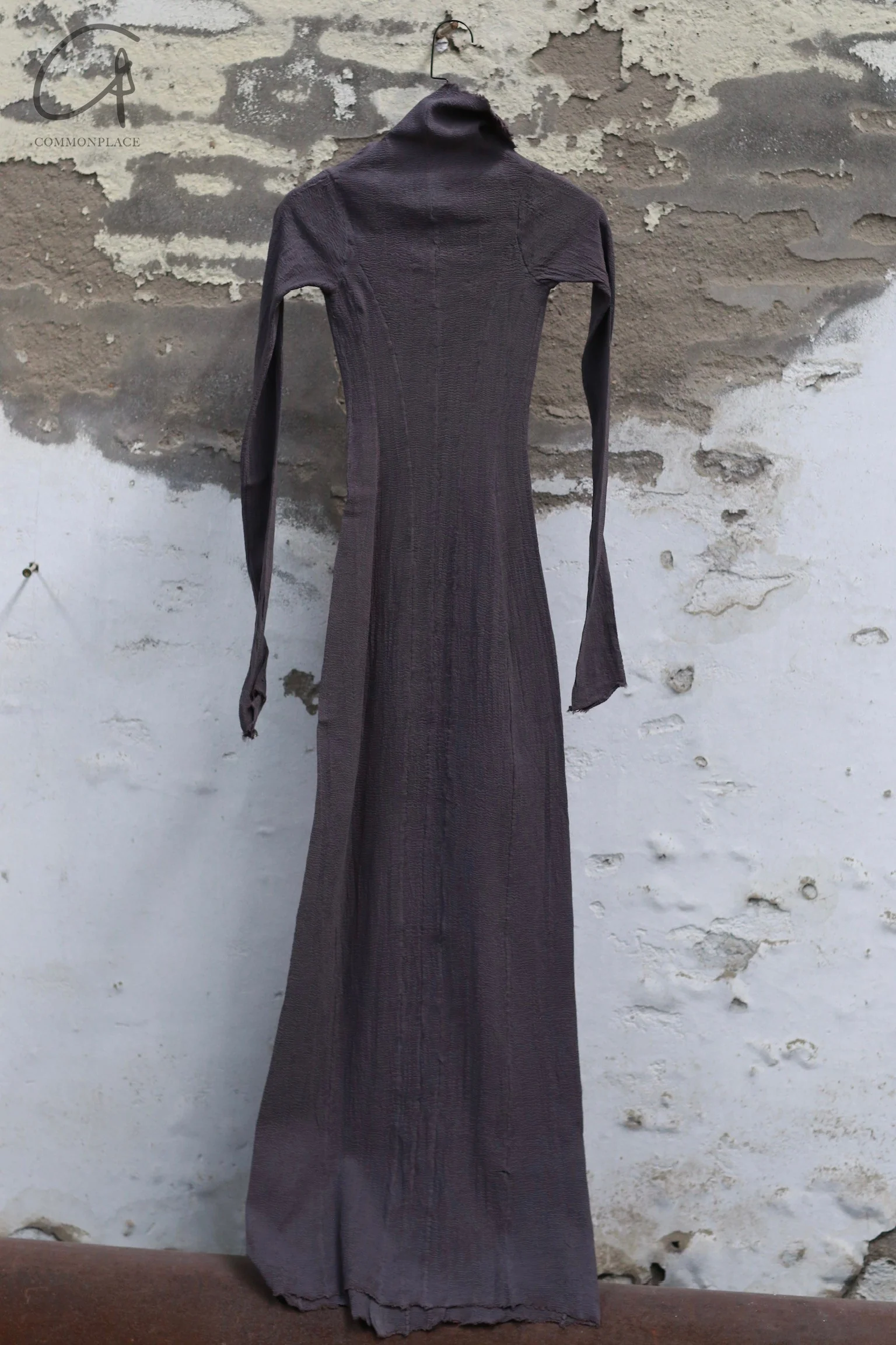 Marc Le Bihan 21915 Silk Shrinkage Stretch One-Piece Dress Collection French High-Level Handmade MLB-21915-MOKA PMLB4 - Image 4