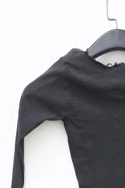 Marc Le Bihan Silk Shrink Classic Long Sleeve Base Top 26900 Series French Handmade MLB-26900-SHENHUI Dark Grey - Image 5
