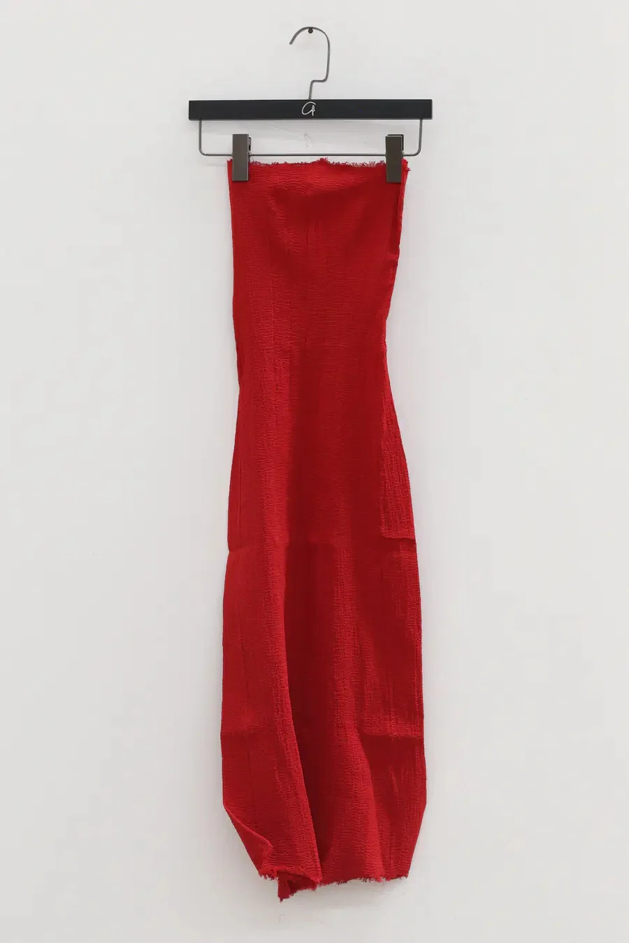 Marc Le Bihan corseted strapless dress, 10 meters of silk, shrunk, France, 21938 MLB-21938-E21-YSH, Poppy Red. - Image 4