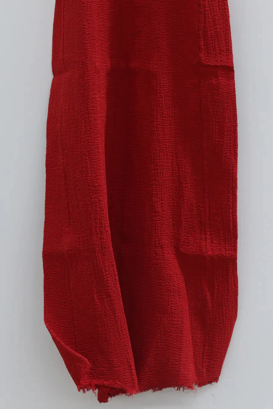 Marc Le Bihan corseted strapless dress, 10 meters of silk, shrunk, France, 21938 MLB-21938-E21-YSH, Poppy Red. - Image 6