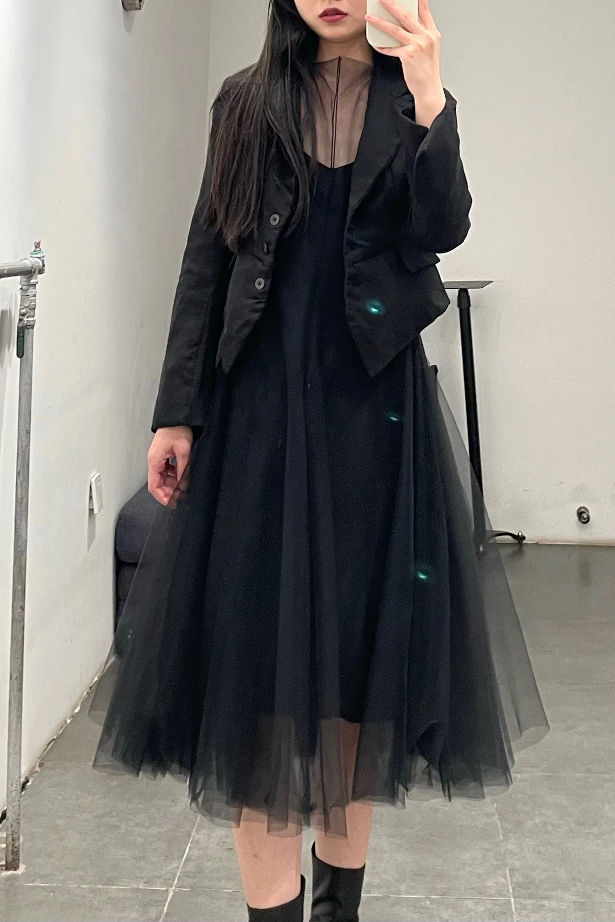 marc le bihan double gauze dress 2160 black - Image 5