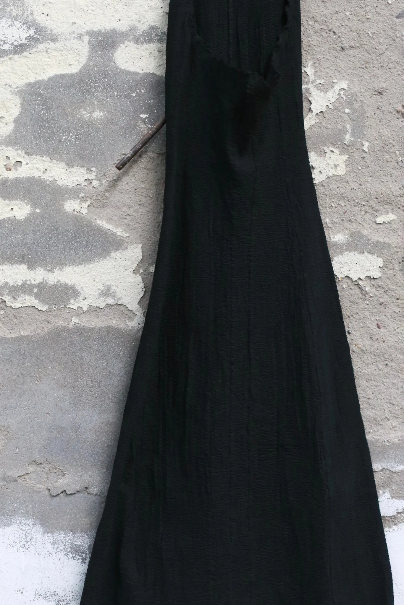 Marc Le Bihan Fall/Winter 2025 American Collar Straight Stretch Dress 21976 (France) MLB-21976-NOIR - Image 2