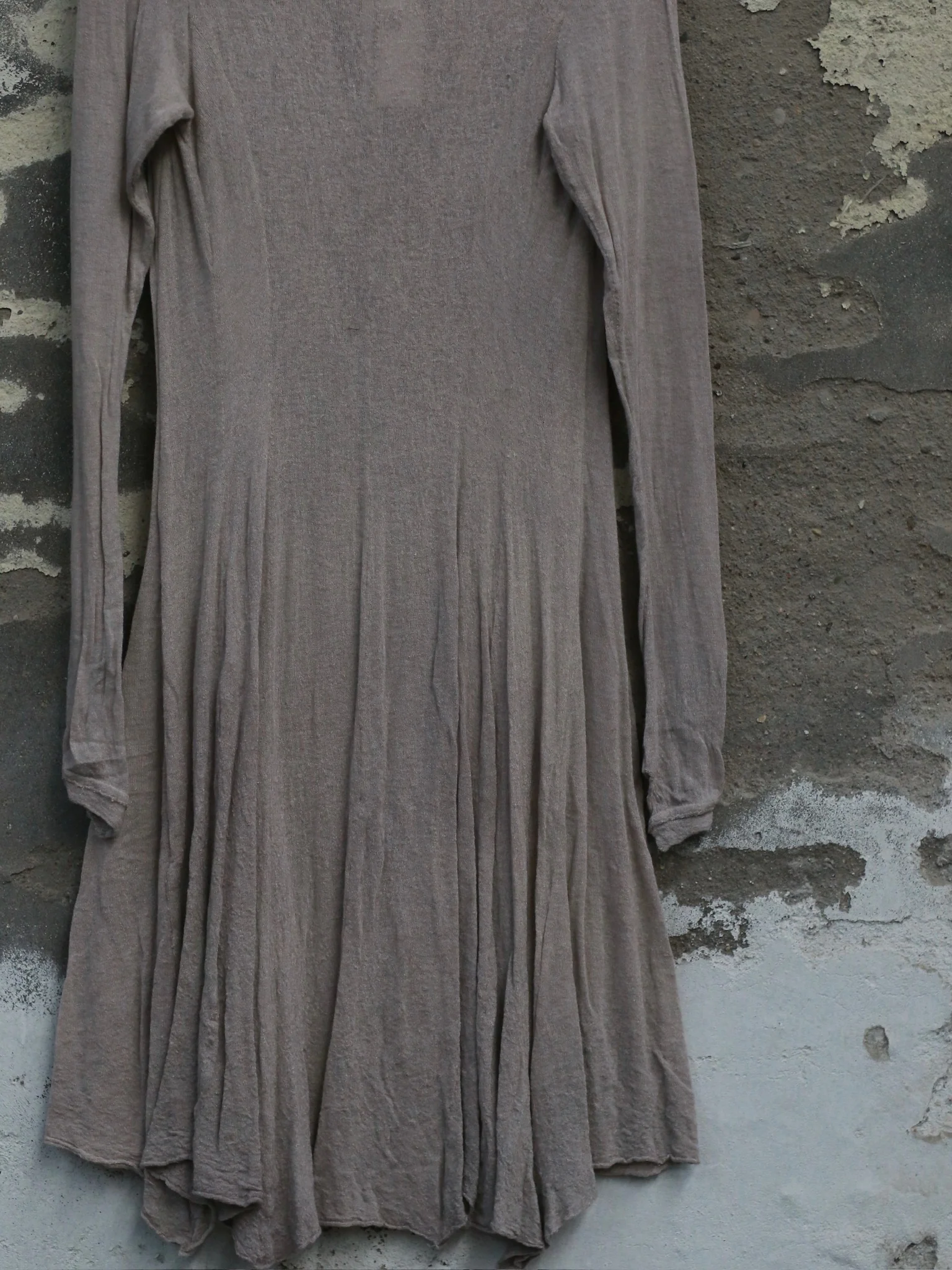 Marc Le Bihan Fall/Winter 2025 Collection, Long-Sleeved Dresses 2833 and 2832, France. MLB-2833-25AW-BEIGE - Image 6