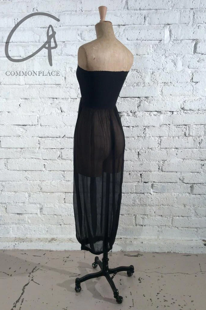 Marc le bihan gown tube top dress 21940-E21 BLACK - Image 11