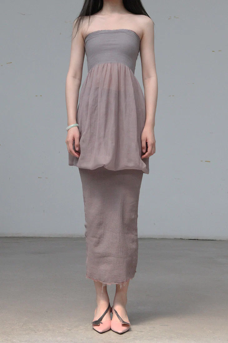 marc le bihan skirt short 25901-E21 VIEUX ROSE - Image 5