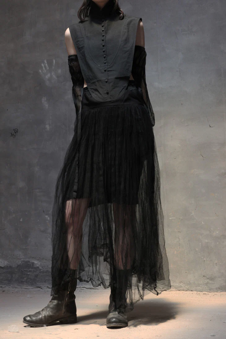 marc le bihan halter sleeveless jacket 29101 - Image 5
