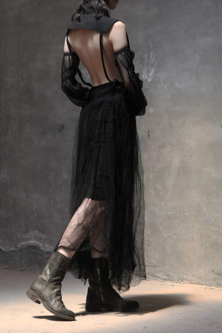 marc le bihan halter sleeveless jacket 29101 - Image 6