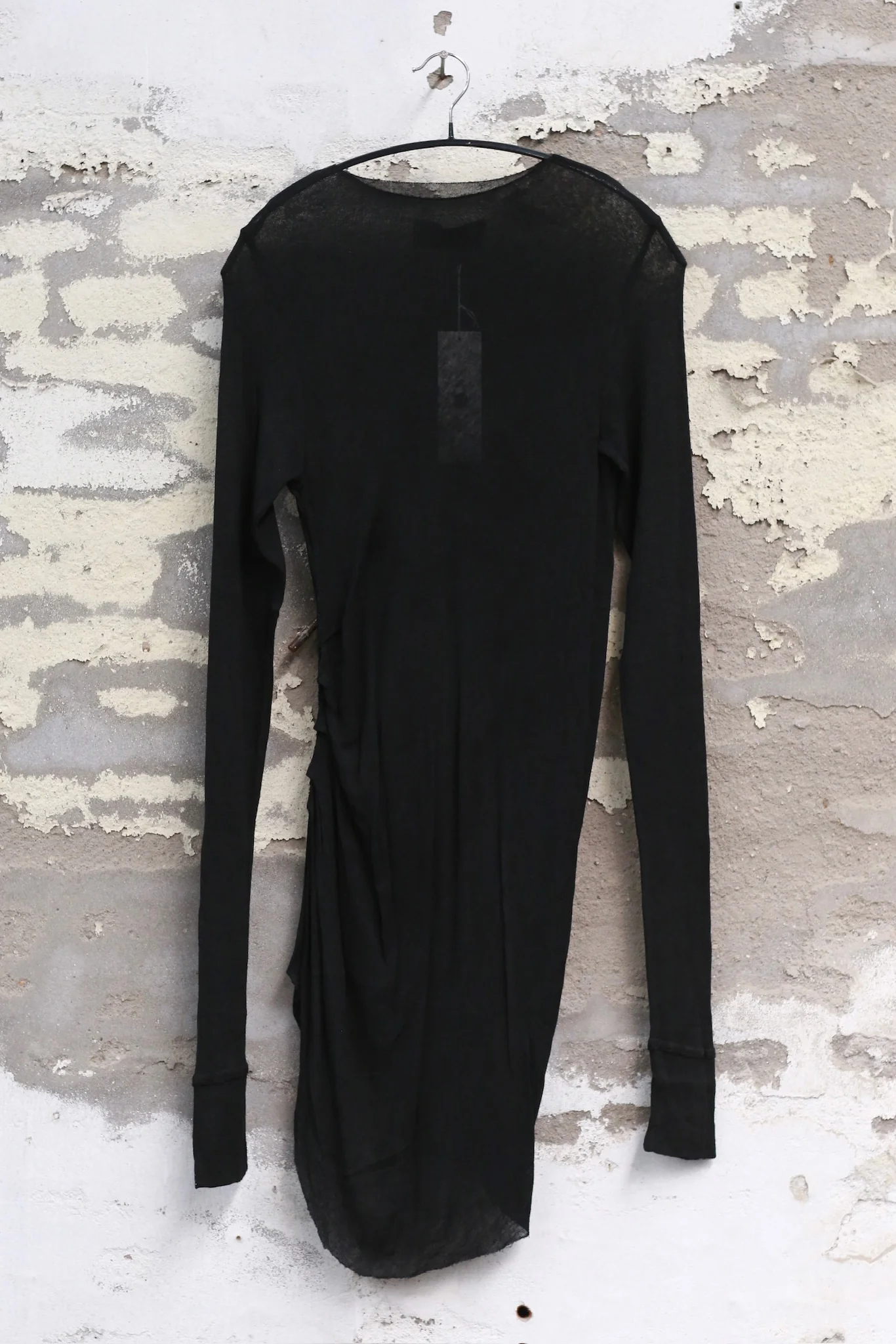 Marc Le Bihan High Neck Draped T-Shirt 2814 MLB-2814-H24-BLACK
