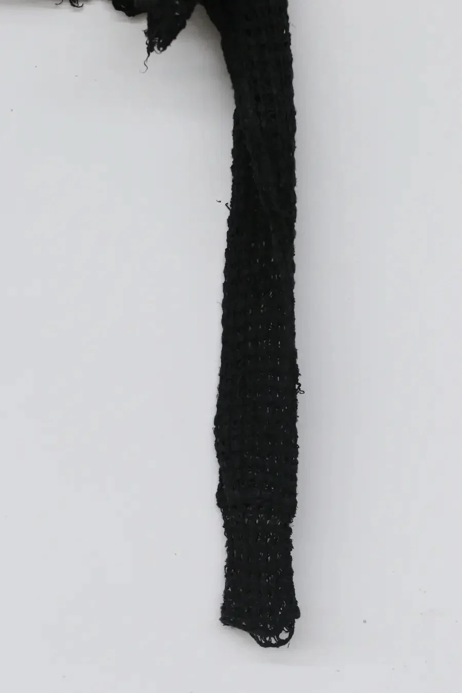 marc le bihan linen crop top 2860-E21 BLACK black - Image 10