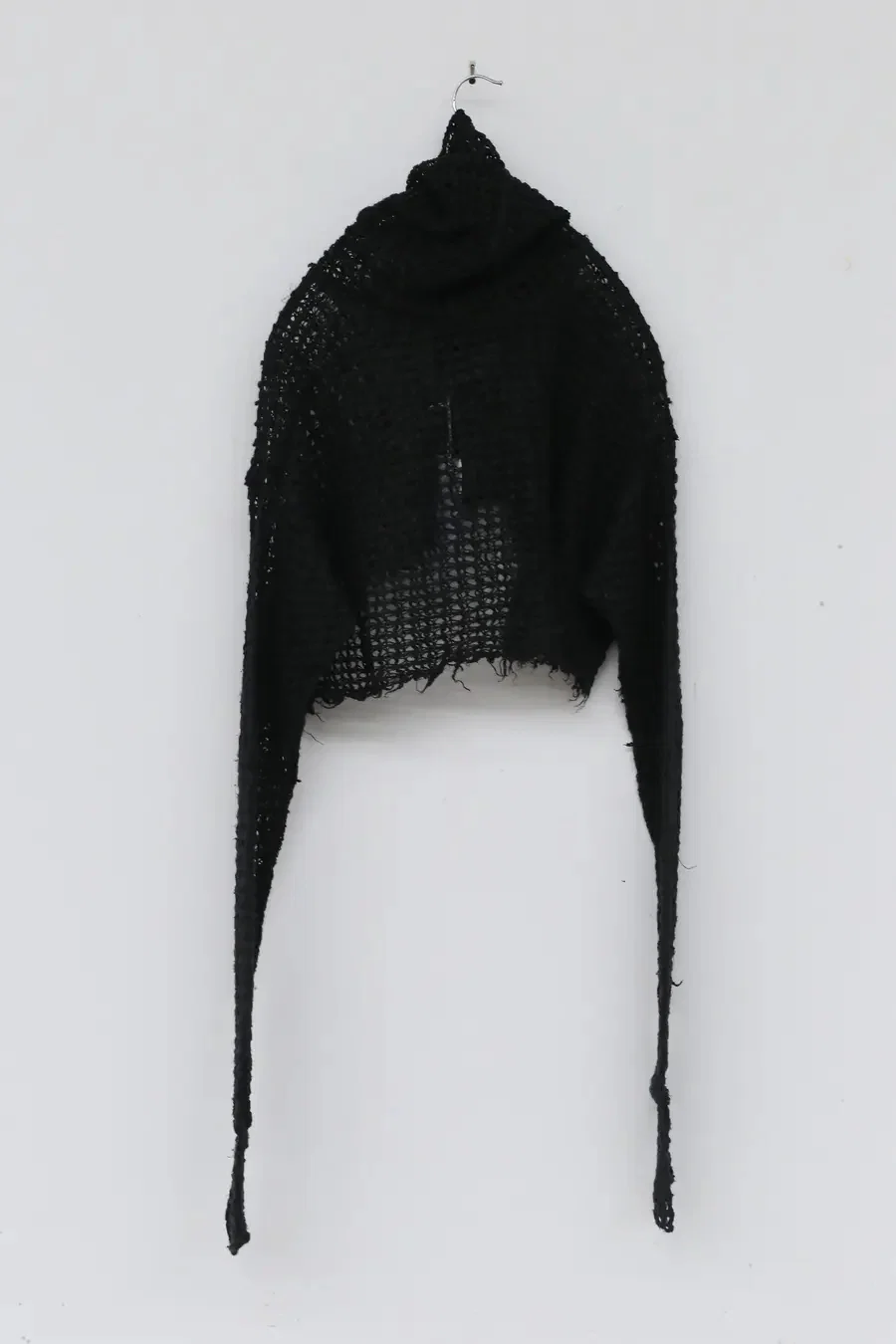 marc le bihan linen crop top 2860-E21 BLACK black - Image 11