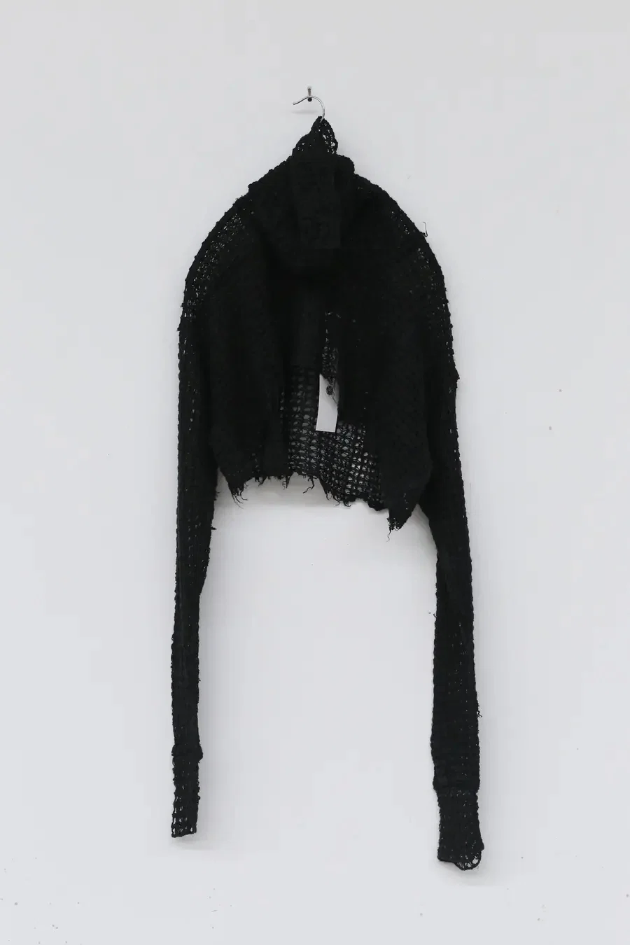 marc le bihan linen crop top 2860-E21 BLACK black - Image 7