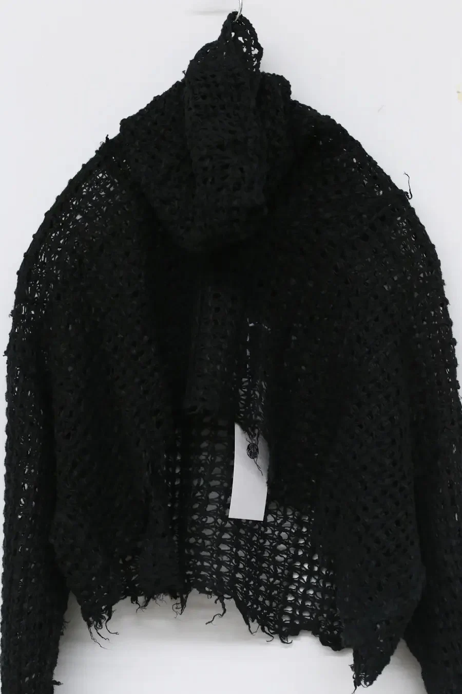 marc le bihan linen crop top 2860-E21 BLACK black - Image 8
