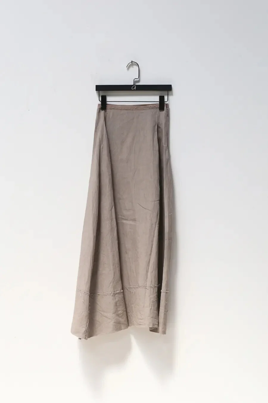 marc le bihan linen skirt 2510 taupe - Image 14