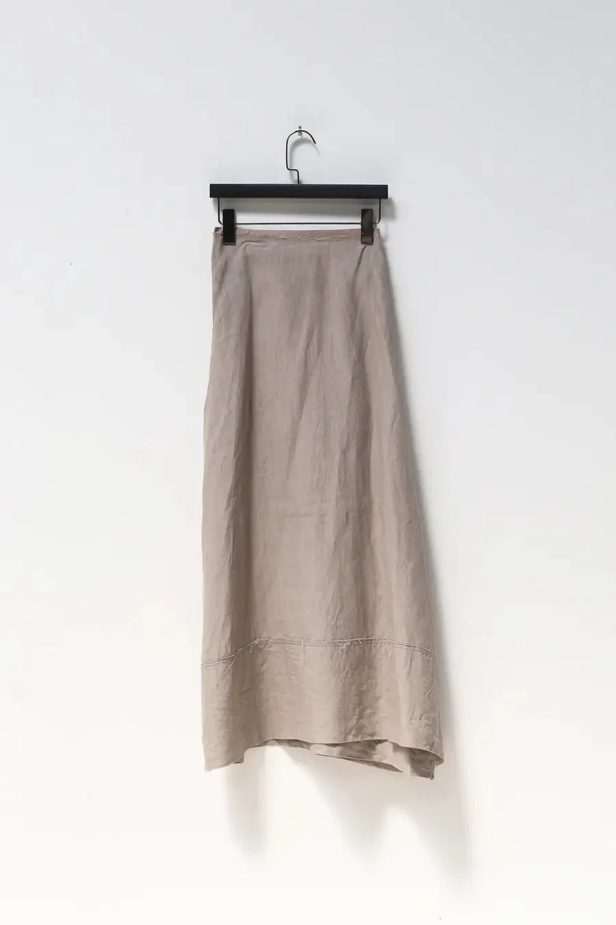 marc le bihan linen skirt 2510 taupe - Image 15