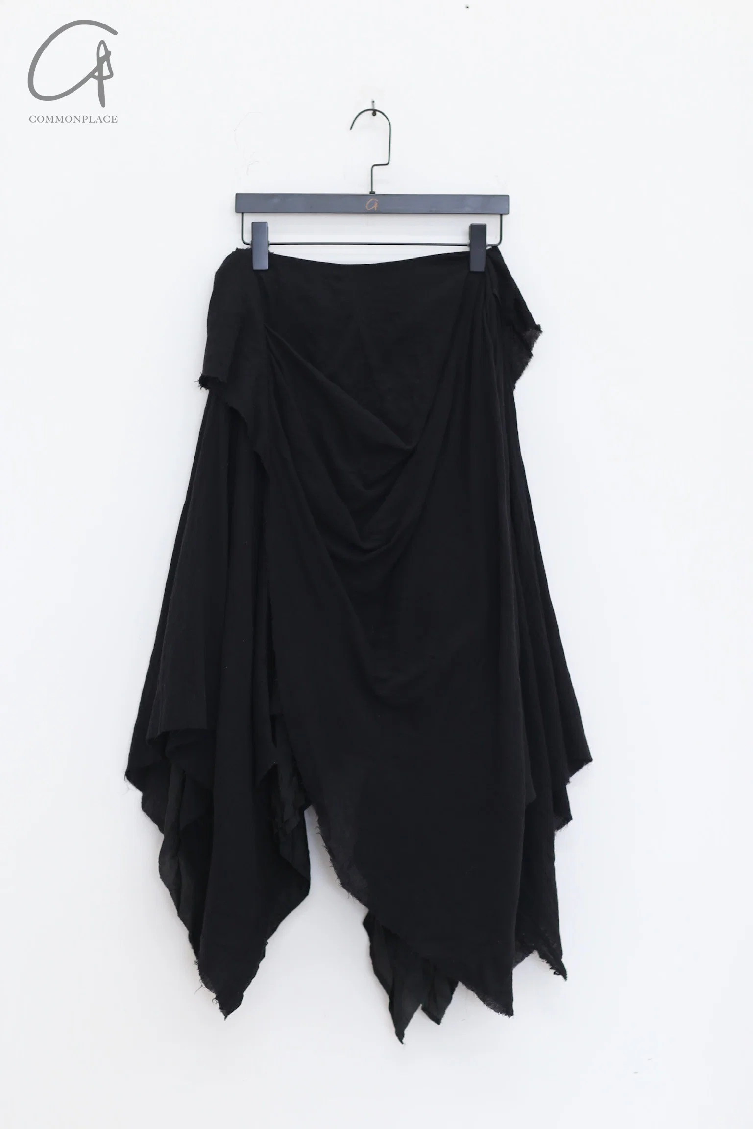 marc le bihan pleated wool skirt 2585 black