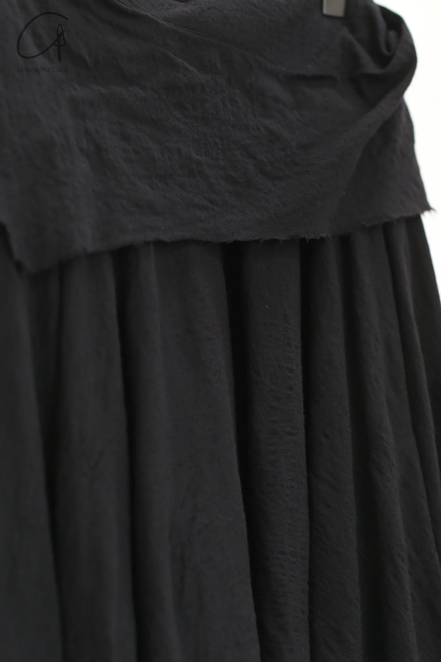marc le bihan pleated wool skirt 2585 black - Image 3