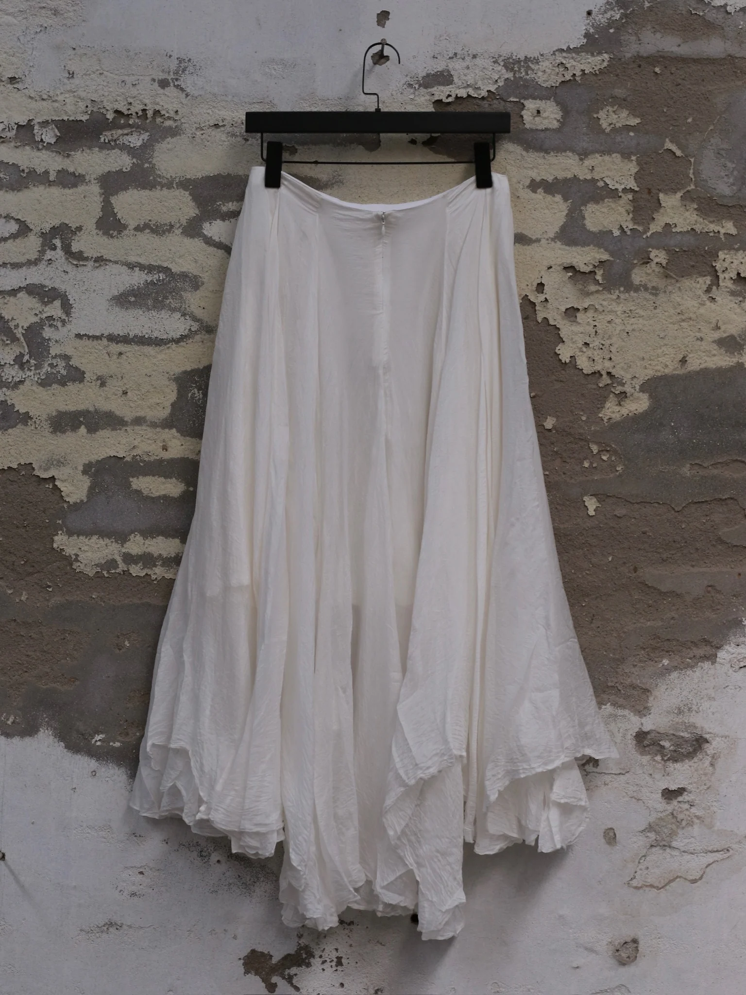 Marc Le Bihan PONGE halterneck skirt 2507 France Handmade MLB-2507-CRAIE Chalk white - Image 4