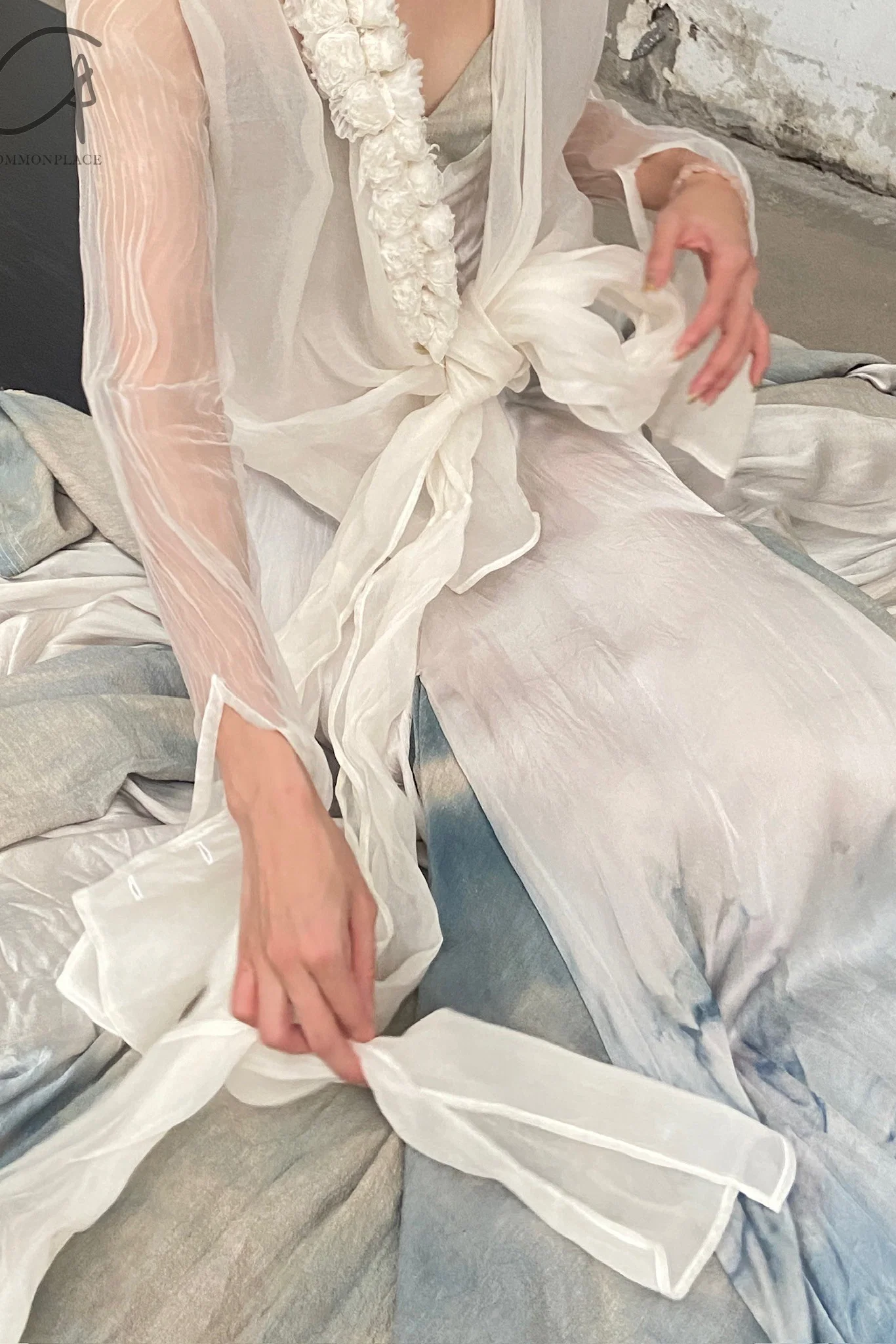 marc le bihan silk floral shirt 26402-E21 OFF WHITE off-white - Image 15