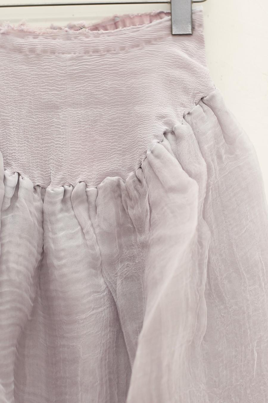 Marc Le Bihan Silk Skirt Six-layer Gauze 25930 Series French Hand-dyed MLB-25930-LANHUA ORCHIDEE - Image 2