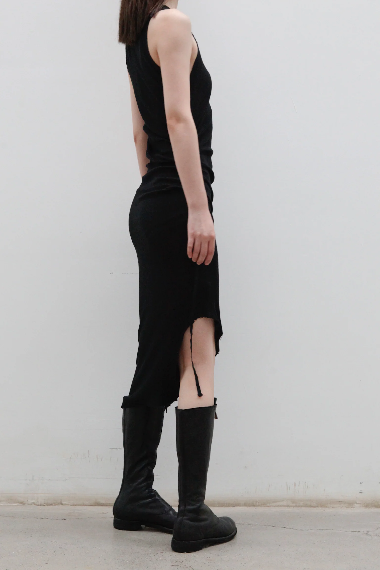 marc le bihan sleeveless dress 2841 E23 black - Image 3