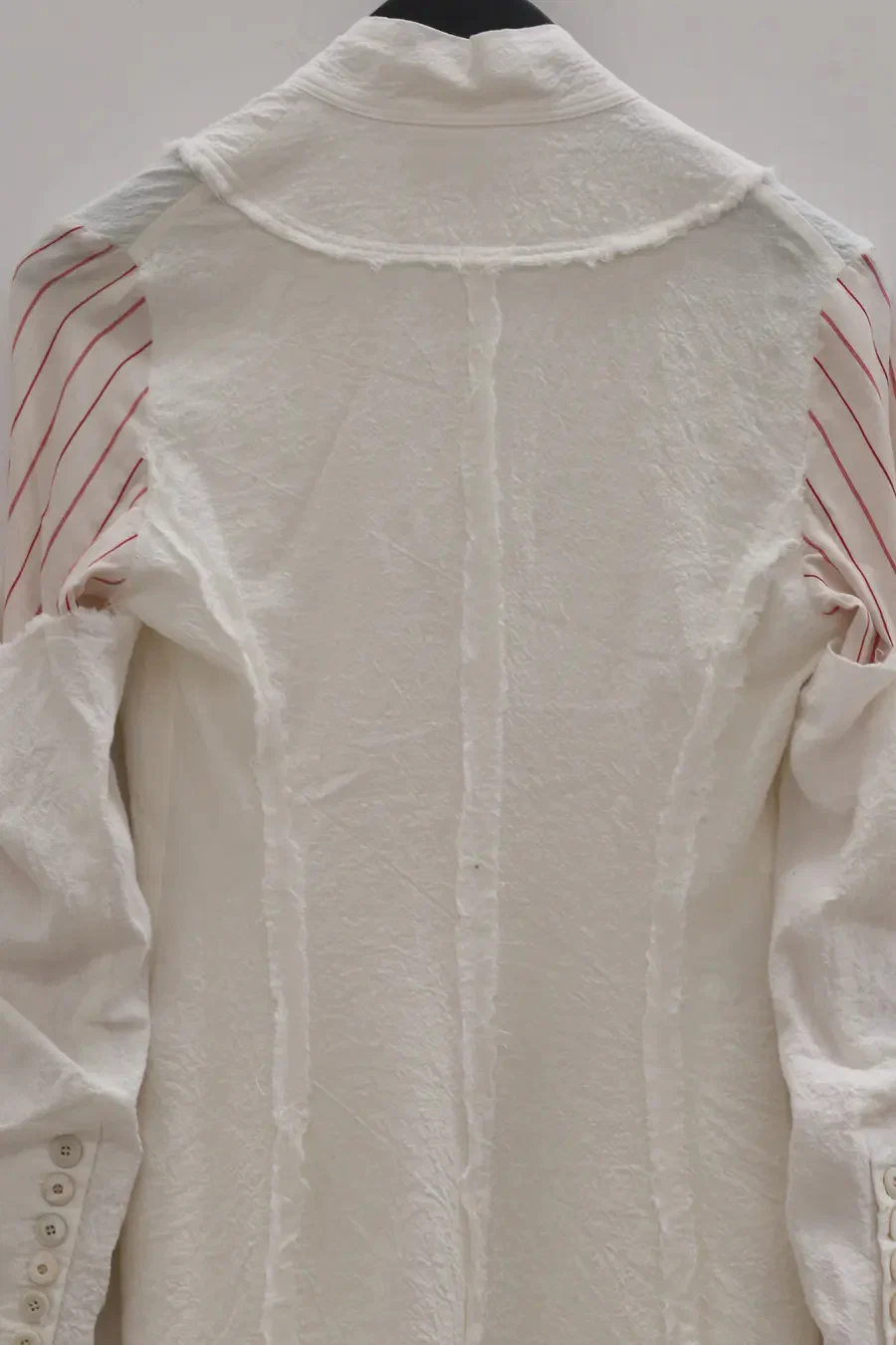 marc le bihan stitching kimono jacket 2201-E21 OFF WHITE - Image 11