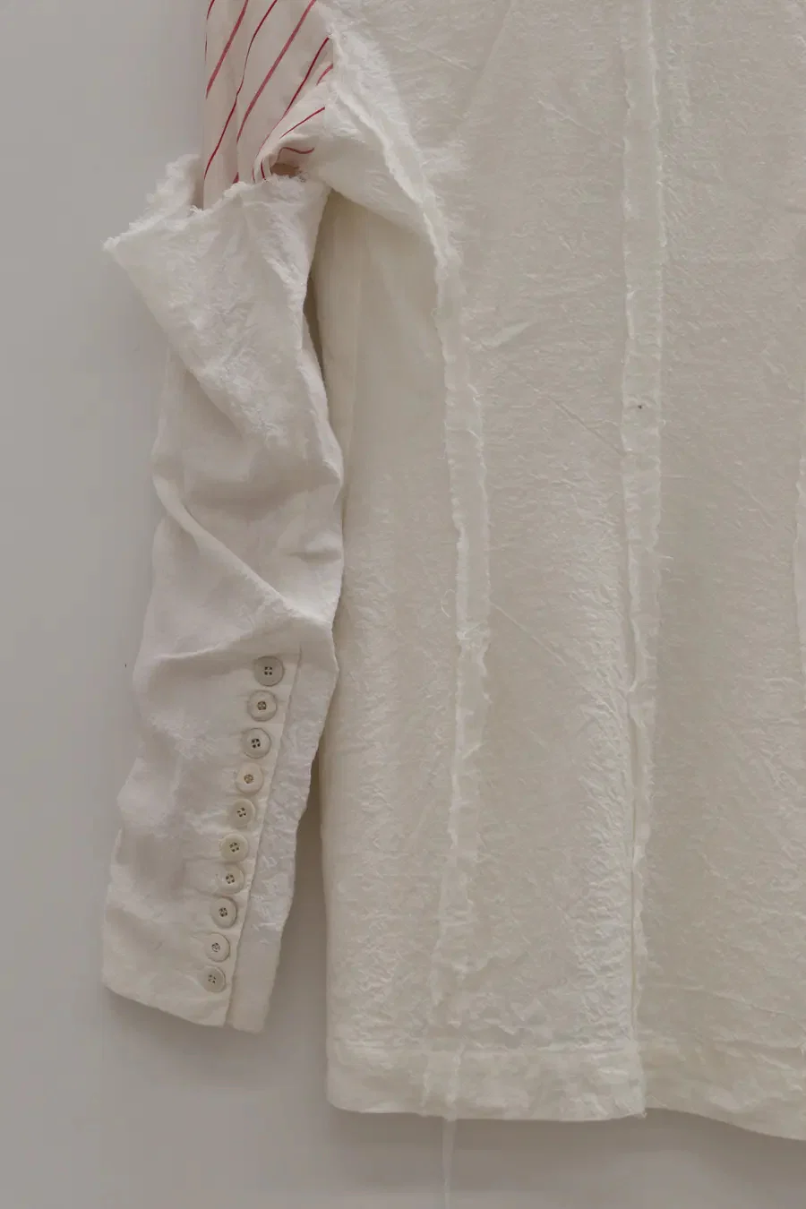 marc le bihan stitching kimono jacket 2201-E21 OFF WHITE - Image 12