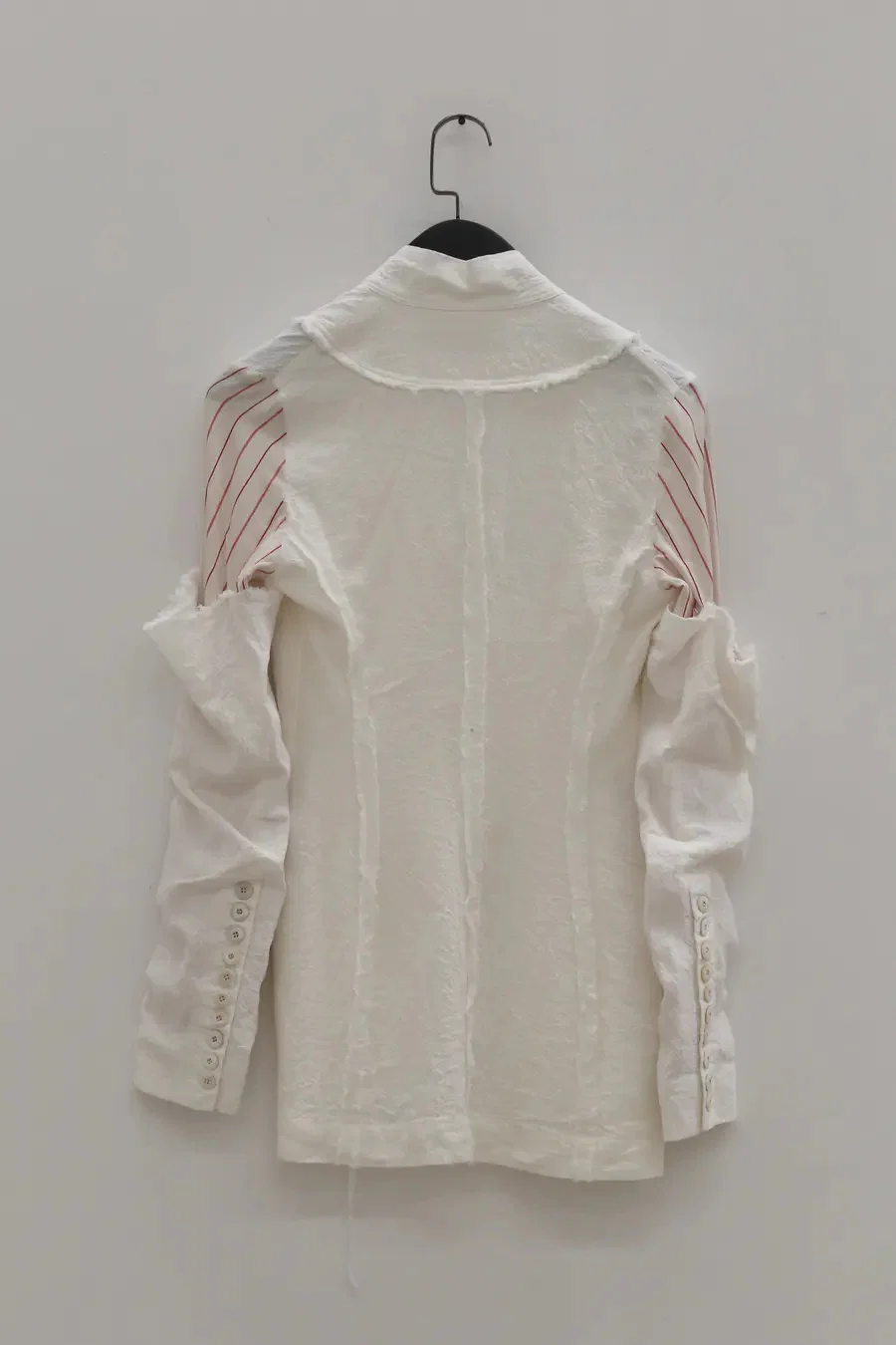 marc le bihan stitching kimono jacket 2201-E21 OFF WHITE - Image 13