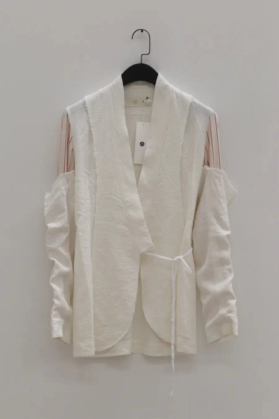 marc le bihan stitching kimono jacket 2201-E21 OFF WHITE - Image 7