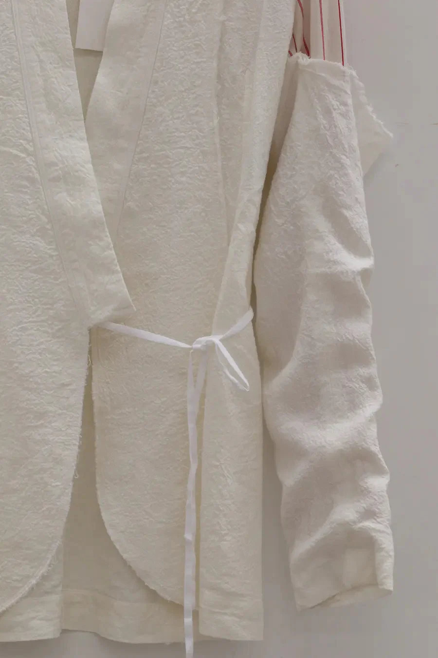 marc le bihan stitching kimono jacket 2201-E21 OFF WHITE - Image 9