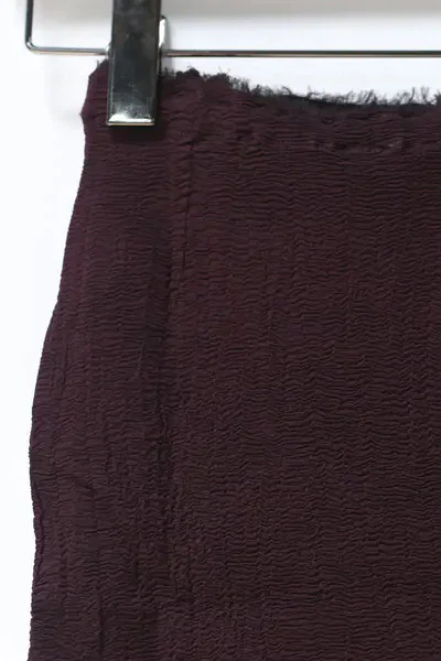 Marc Le Bihan Stretch Pleated Stretch Tube Dress or Skirt Collection MLB-25900-JIUHONG Burgundy Long Skirt 25900 25901 - Image 2